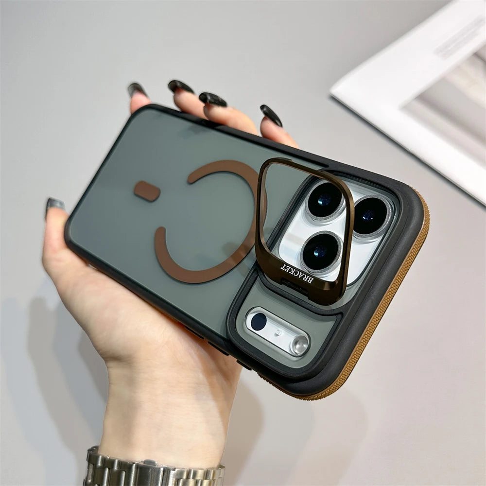 Glitter Stand MagSafe Case (iPhone 11–17 Series)