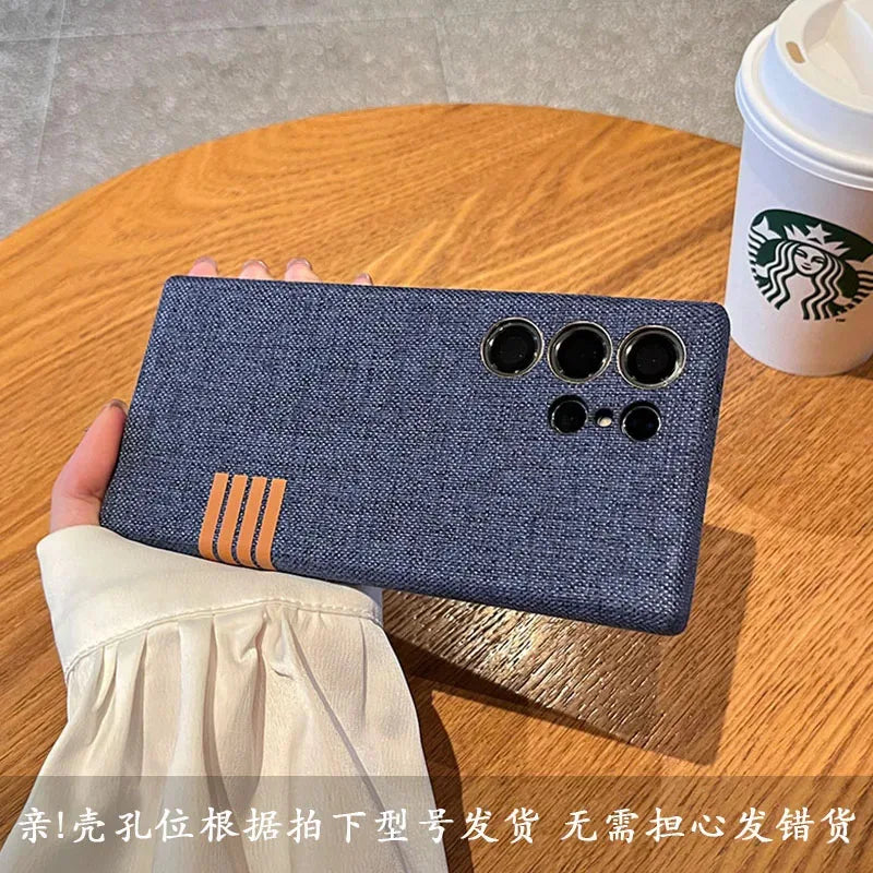 MagSafe Leather Case for Samsung S25/S24 Ultra – Magnetic Wireless Charging Shockproof Cover