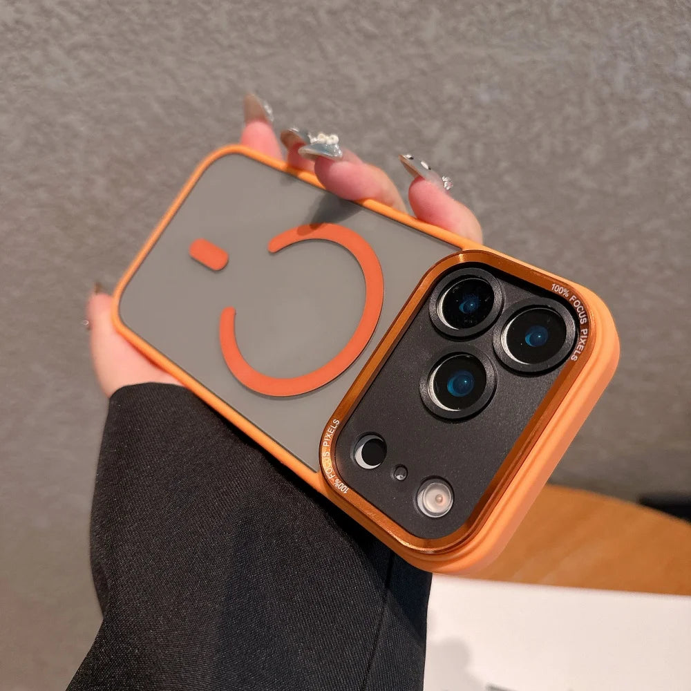 Clear Magnetic Case with Metal Lens Guard