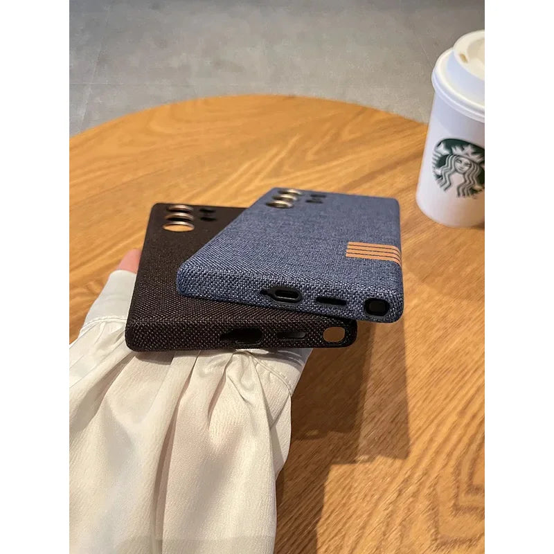 MagSafe Leather Case for Samsung S25/S24 Ultra – Magnetic Wireless Charging Shockproof Cover