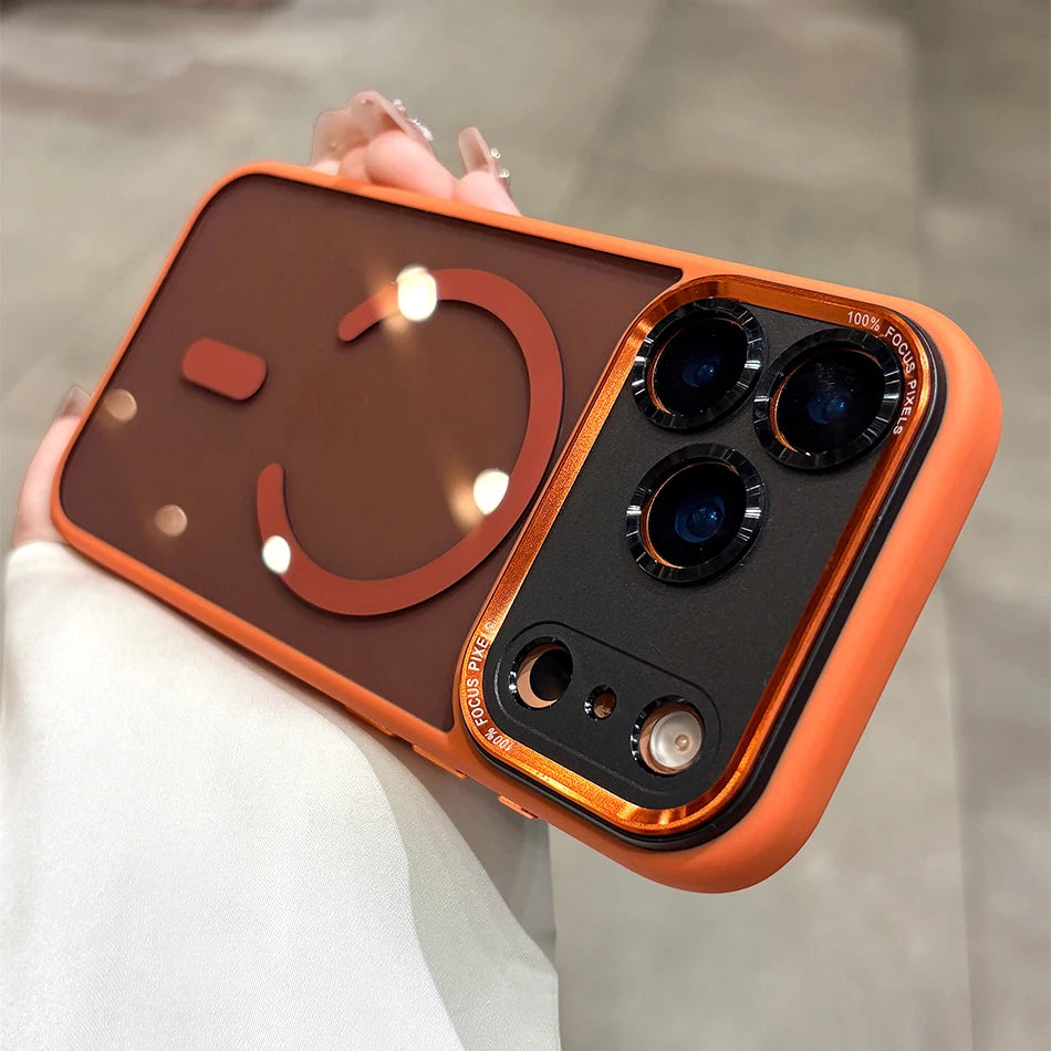Clear Magnetic Case with Metal Lens Guard