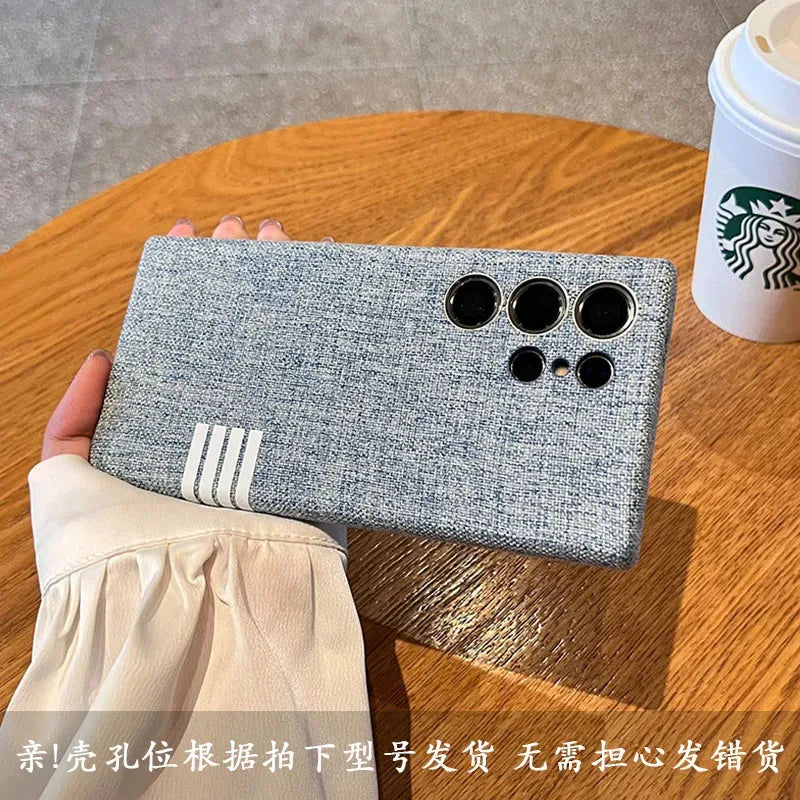 MagSafe Leather Case for Samsung S25/S24 Ultra – Magnetic Wireless Charging Shockproof Cover